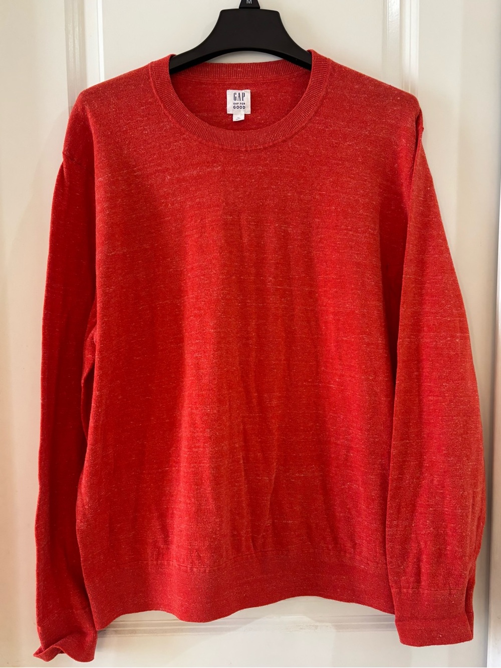 GAP Men's Crewneck Sweater in Orange